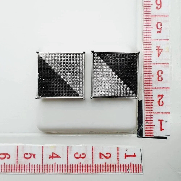 "925 Sterling Silver Plated CZ Earrings, EVBRS691 - Picture 10 of 10